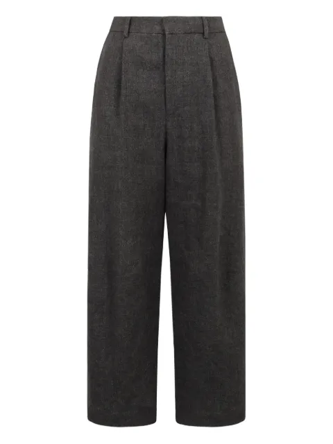 R13 linen-wool pants Grey R13WR310