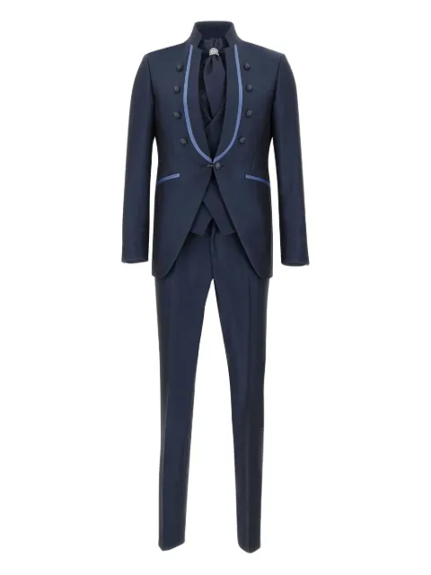 Carlo Pignatelli single-breasted suit Blue 48JX134C1054528001