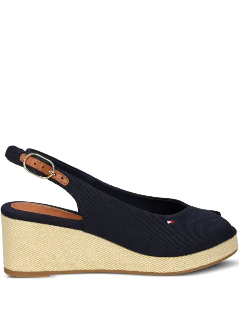 Tommy Hilfiger 60mm slingback wedge espadrilles Blue FW0FW08595