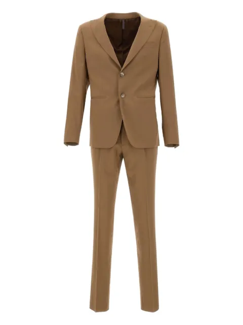Santaniello wool suit Brown E3392M
