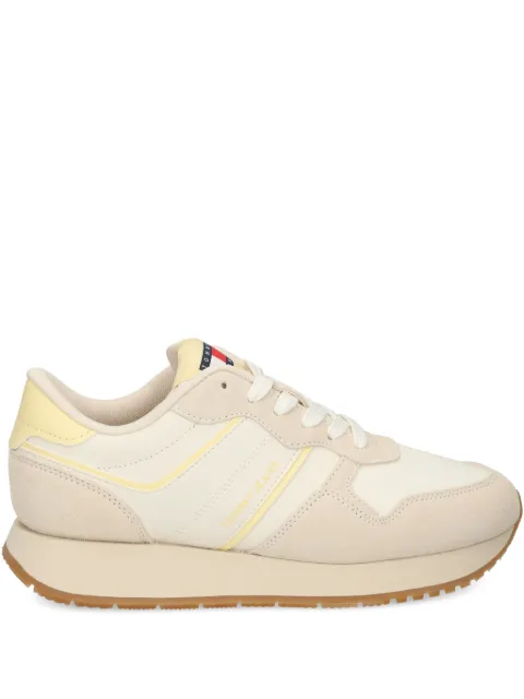 Tommy Jeans suede-panelled running sneakers Neutrals EN0EN02741