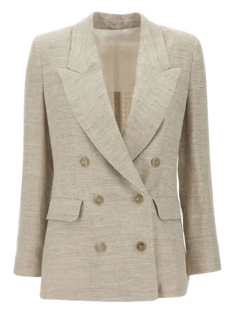 Marella linen blazer Neutrals 2513041042200002