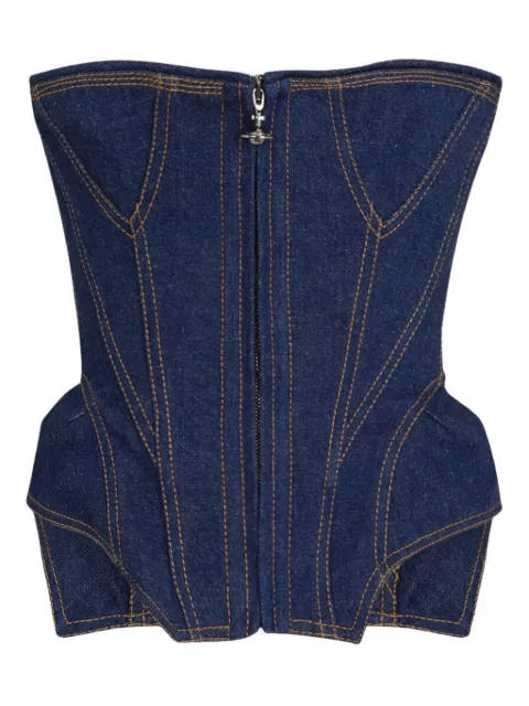 Vivienne Westwood denim cobrax corset Blue 15030040W0162