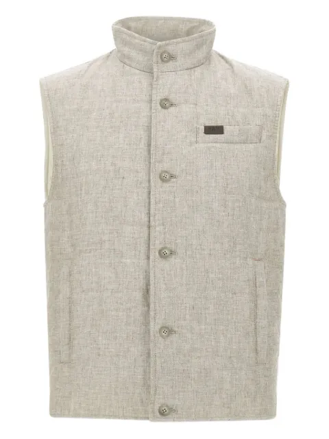 Fay quilted gilet Neutrals NAM20500560WZF