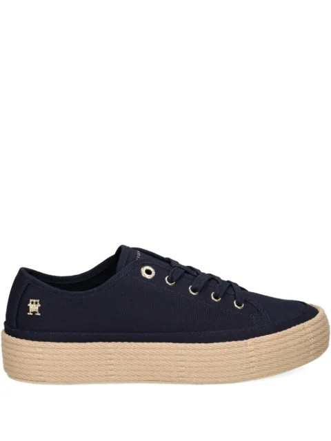 Tommy Hilfiger canvas platform sneakers Blue FW0FW08404