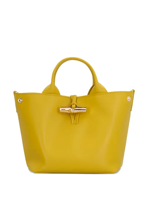 Longchamp small Roseau tote bag Yellow 10273HGC