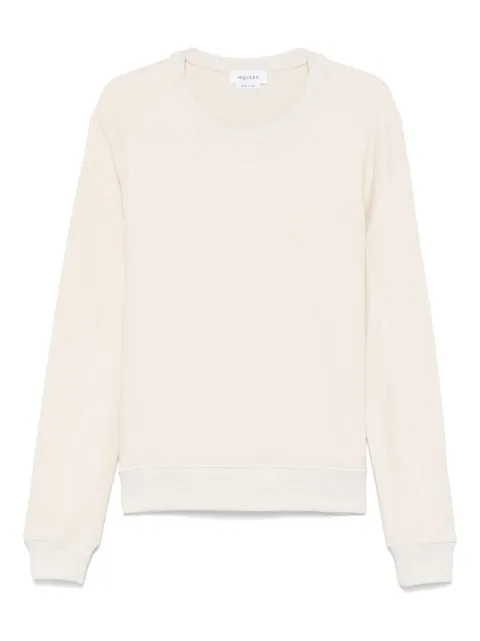 Alexander McQueen cotton-blend sweatshirt Neutrals 821467QXAB4