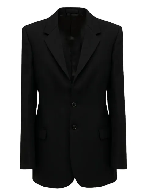 WARDROBE.NYC buttoned notch-lapel blazer Black W6003R20WE