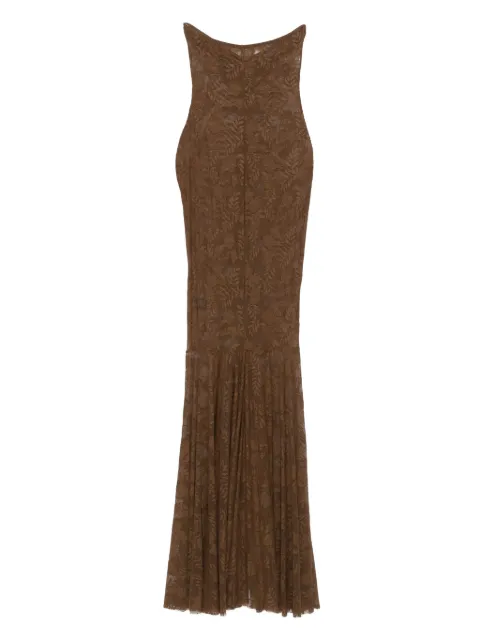 Norma Kamali strapless fishtail maxi dress Green ST3253SLD47867