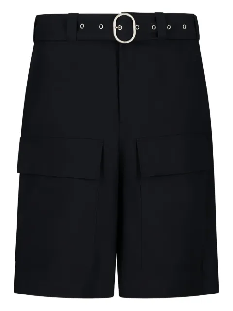 Jil Sander belted shorts Blue J47KA0278J45296