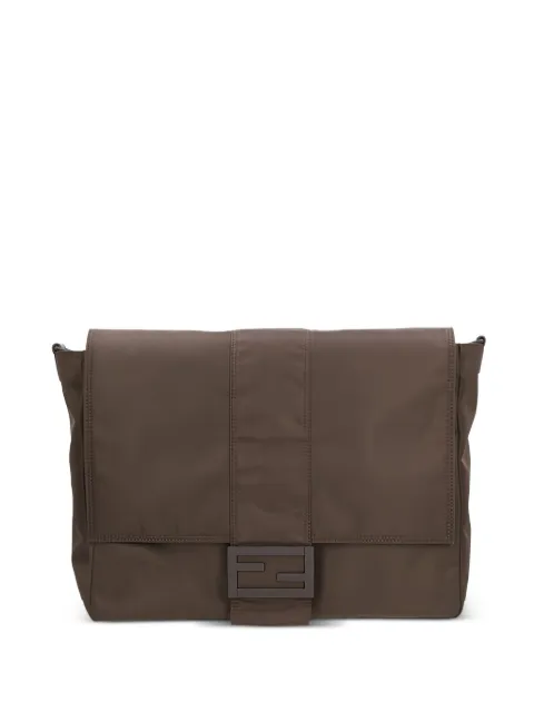 FENDI baguette messenger nylon bag Brown 7VA536AG0P