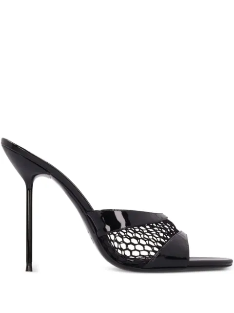 Paris Texas Lidia mesh mules Black PX1633XVNMS