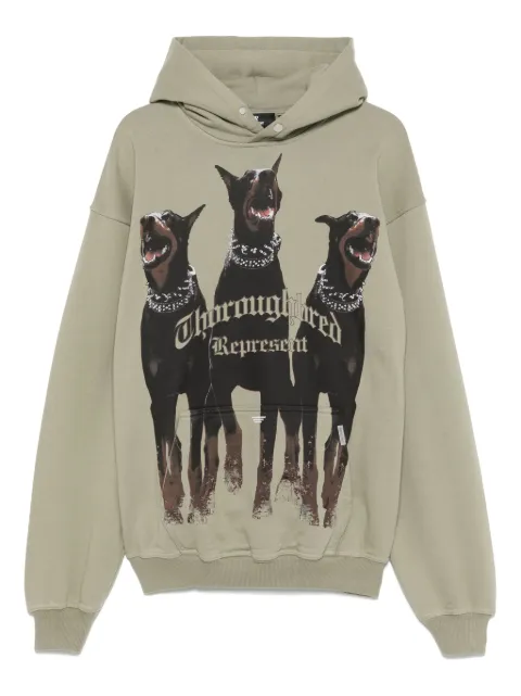 Represent Represent Thoroughbred hoodie Green MLM41134