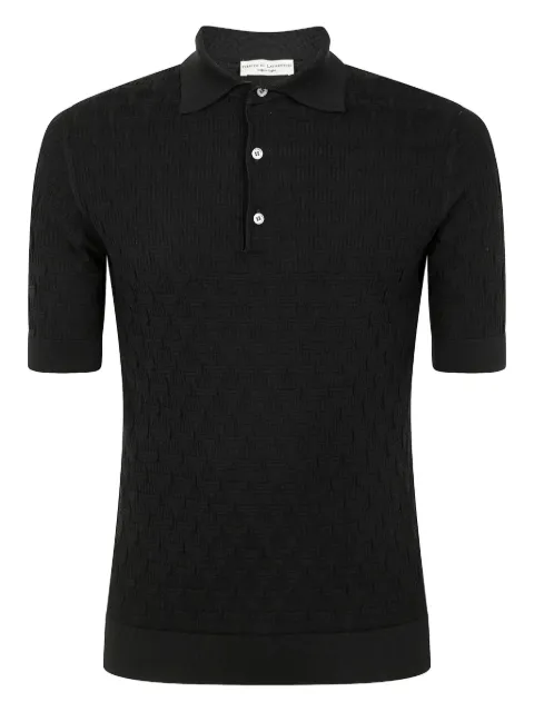 Filippo De Laurentiis knitted polo shirt Black PL1MCSU18K