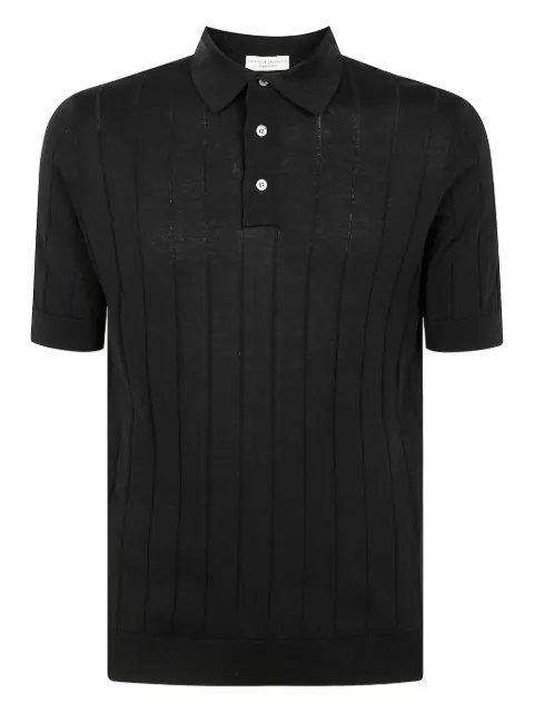 Filippo De Laurentiis stripe-detail polo shirt Black PL1MCCR14C096