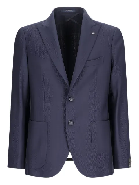 Tagliatore herringbone two-button blazer Blue 1SMC26K550003
