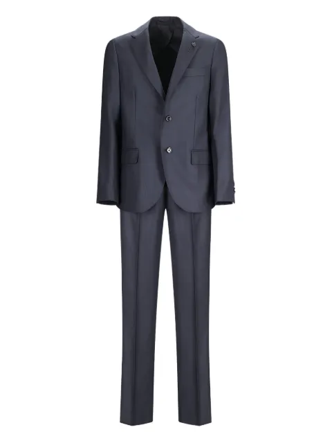 Lardini single-breasted wool suit Blue IV787AEIVSF63423