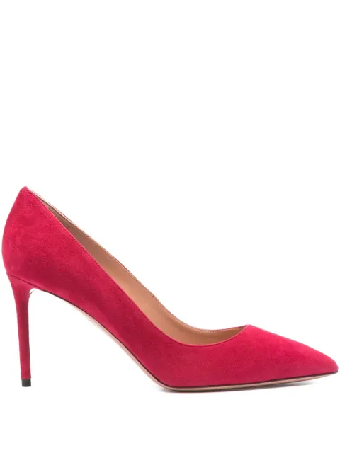 Aquazzura 85mm pointed-toe pumps Pink PURMIDP1SUE