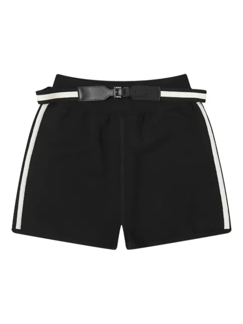 Max Mara belted side-stripe shorts Black 2411331012