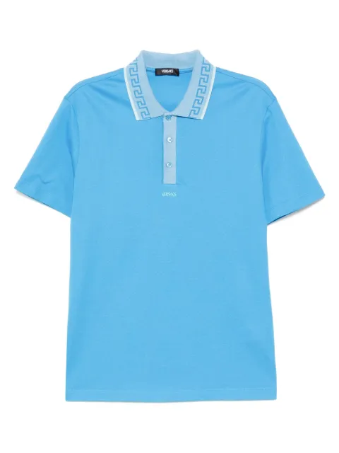 Versace Grecca polo shirt Blue 10139061A11278