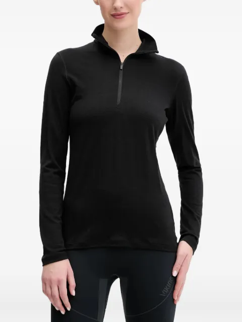 icebreaker zip-neck merino-wool top Black IBB043800011