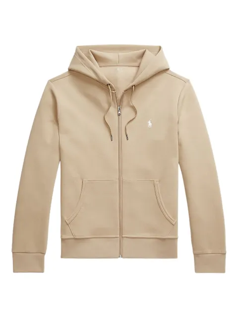Polo Ralph Lauren double-knit zip-up hoodie Neutrals 710881517067