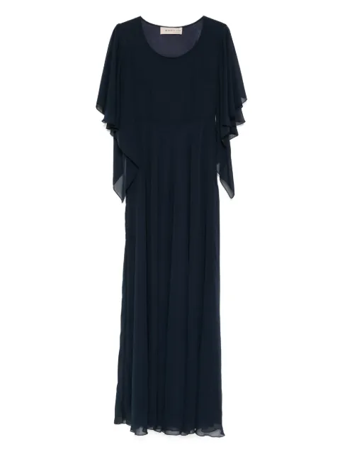 Blanca Vita pleated maxi dress Blue ADRIAN1581