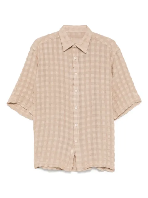 Costumein checked shirt Neutrals STEFANOPAXI