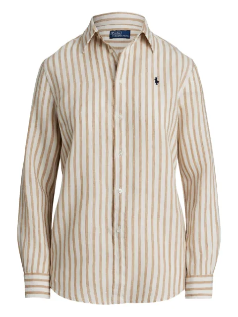 Polo Ralph Lauren striped button-up shirt Neutrals 211970691006