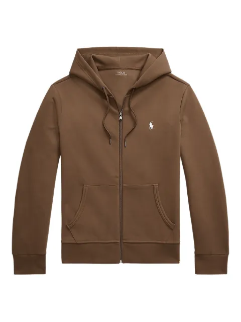 Polo Ralph Lauren double-knit zip-up hoodie Brown 710881517072