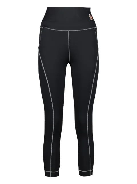 Moncler Grenoble logo-patch leggings Black K10988H00005899YG