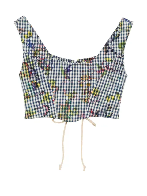 Vivienne Westwood Pre-Owned 2018 graphic-print top Blue VW750SB