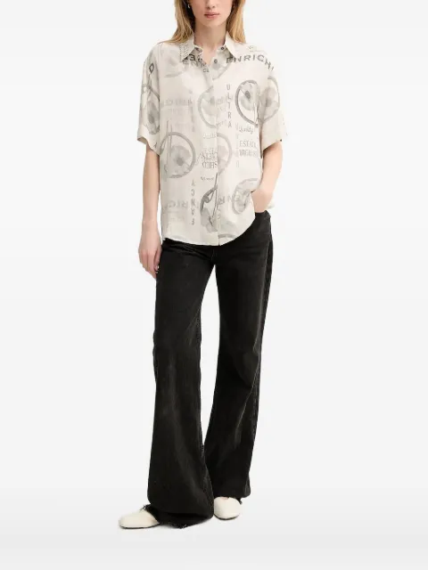 Iceberg floral print short-sleeve shirt Neutrals G0515032