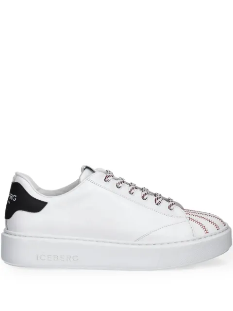Iceberg Devis stitch-detail low-top sneakers White ID227401