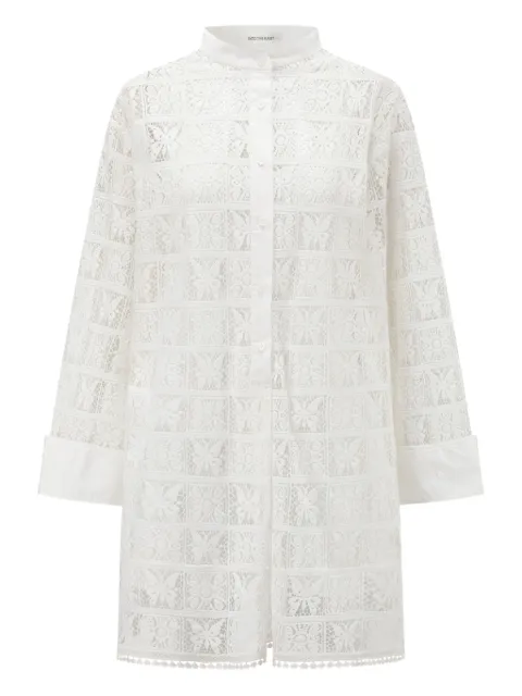 INTO THE EAST embroidered blouse White E1DGSS020WT20SH
