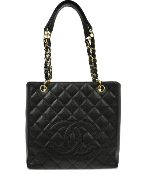 CHANEL Pre-Owned 2007 Petite Shopping tote bag Black 11950326