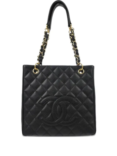 CHANEL Pre-Owned 2007 Petite Shopping tote bag Black 11203526