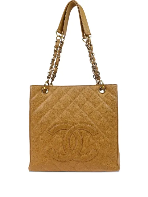 CHANEL Pre-Owned 2003 Petite Shopping tote bag Neutrals 8146878