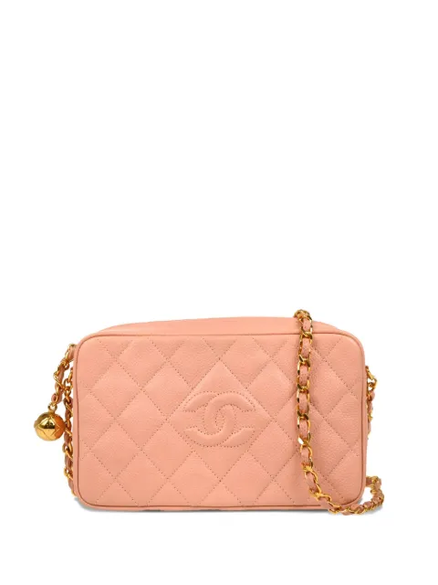 CHANEL Pre-Owned 1995 quilted Camera bag Pink 3166994