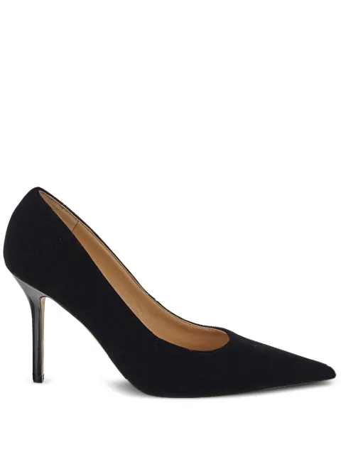 JW Anderson velvet heeled pumps Black ANW43070A20080