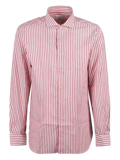 Xacus striped long-sleeves shirt Red 520ML11232089