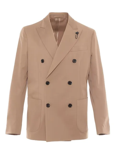 Lardini double-breasted blazer Neutrals ES6203EESIF64402400