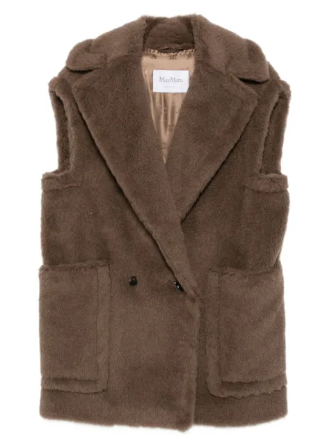 Max Mara Bormida double-breasted gilet Brown 2521276253600
