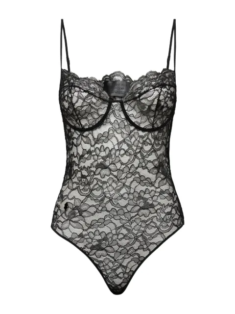 Philipp Plein lace bodysuit Black AADCWUG0025PTE003N