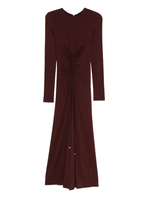 Max Mara long-sleeve drawstring dress Red 2521626032600