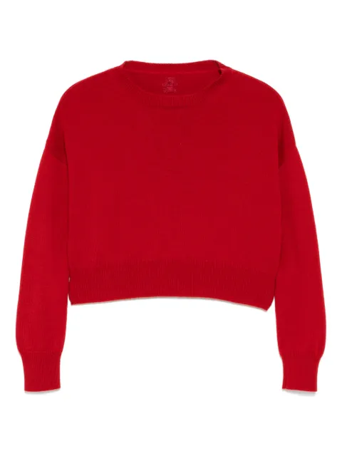 Teddy Cashmere Genova sweater Red GENOVAWITHSLEEVES