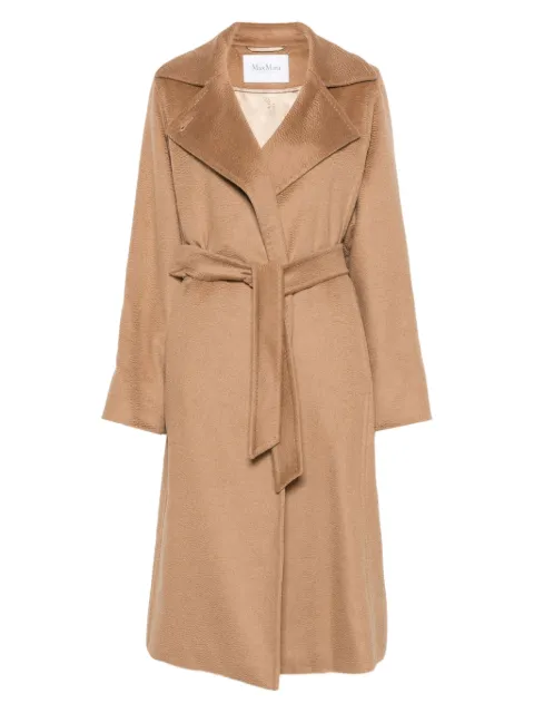 Max Mara Manuela belted notched-lapel coat Brown 2521016062600