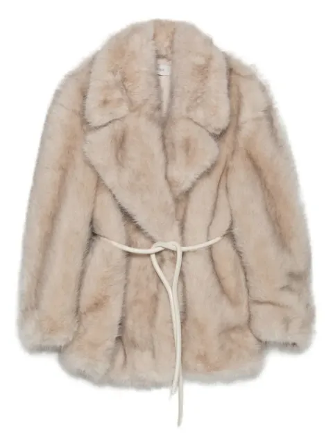 Sportmax Rosaria faux-fur coat Neutrals 2522906012600