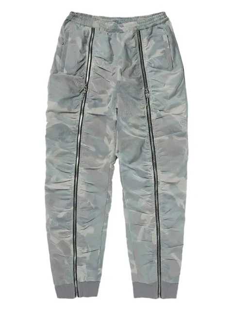 THUG CLUB zip-detail straight-leg trousers Multicolour TC25PT0203