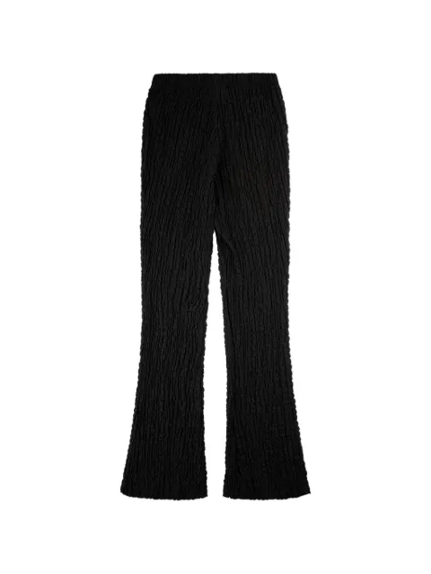 Song For The Mute semi-sheer trousers Black 251WPT043ABSQBLK